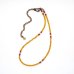 画像2: 【White Hearts】2way Necklace YELLOW Brown red x White (2)