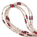 画像1: 【Seed beads】2way Necklace WHITE Black x Red (1)