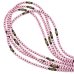 画像1: 【Seed beads】2way Necklace MASAI PINK Black x Olive (1)