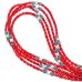 画像1: 【White Hearts】2way Necklace TUBE RED Light blue x White (1)