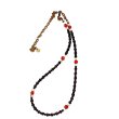 画像2: 【Seed beads】2way Necklace BLACK White x Red (2)