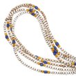 画像1: 【Seed beads】2way Necklace WHITE Yellow x blue (1)