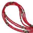 画像1: 【White Hearts】2way Necklace DEEP RED Black x Olive (1)