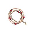 画像3: 【Seed beads】2way Necklace WHITE Black x Red (3)