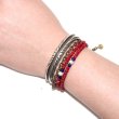 画像4: 【White Hearts】2way Necklace DEEP RED Blue x White (4)