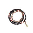 画像3: 【Seed beads】2way Necklace BLACK Brown red x White (3)