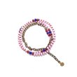 画像3: 【Seed beads】2way Necklace MASAI PINK Purple red x Blue (3)